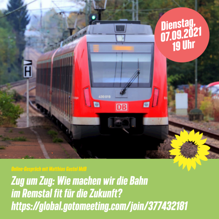Zug um ZugMetropolexpress, Deutschlandtakt, Regionalverkehr und S-Bahn zwischenSchorndorf und Fellbach – Wie machen wir die Bahn im Remstal fit für dieZukunft?